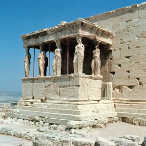 Porche des Cariatides, Érechthéion, c.421-405 av. J.-C. - Greek